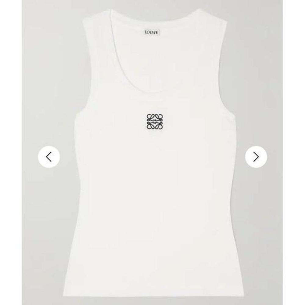 LOEWE
Embroidered ribbed stretch-cotton tank medium (runs small) NWT